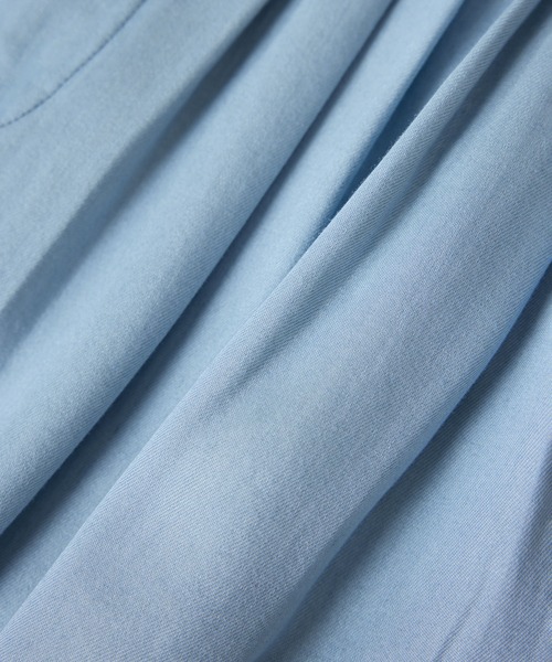 SALON adam et rope'(サロン アダム エ ロペ)の「デニムライクタックフォルムワイドパンツ / セットアップ対応(スラックス・レディース・ブルー系その他4/サックスブルー・M/S)」の14枚目の写真