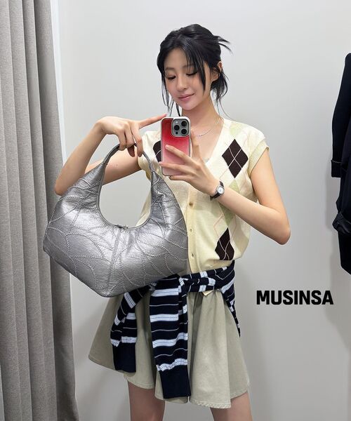 MUSINSA STANDARD WOMAN（ムシンサスタンダードウーマン）の「ウィメンズコットンフレアミニドレス[グレイッシュベージュ]（ワンピース・レディース・その他・SMALL/MEDIUM/LARGE/X-SMALL）」の7枚目の写真