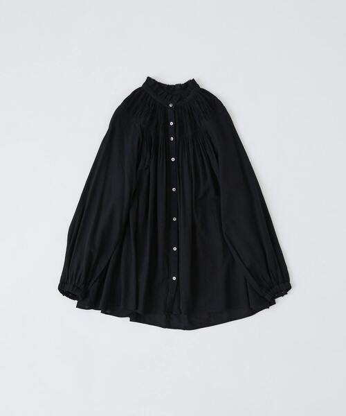 conges payes ADIEU TRISTESSE（コンジェ ペイエ アデュートリステス）の「モスリンラウンドタックブラウス（シャツ/ブラウス・レディース・ピンク/オフホワイト/ブラック・38）」の3枚目の写真