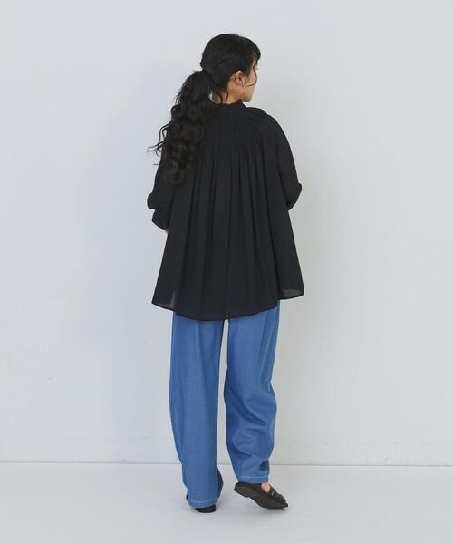 conges payes ADIEU TRISTESSE（コンジェ ペイエ アデュートリステス）の「モスリンラウンドタックブラウス（シャツ/ブラウス・レディース・ピンク/オフホワイト/ブラック・38）」の12枚目の写真