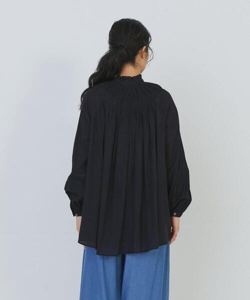 conges payes ADIEU TRISTESSE（コンジェ ペイエ アデュートリステス）の「モスリンラウンドタックブラウス（シャツ/ブラウス・レディース・ピンク/オフホワイト/ブラック・38）」の16枚目の写真