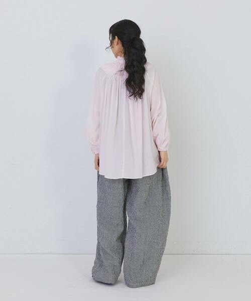 conges payes ADIEU TRISTESSE（コンジェ ペイエ アデュートリステス）の「モスリンラウンドタックブラウス（シャツ/ブラウス・レディース・ピンク/オフホワイト/ブラック・38）」の19枚目の写真