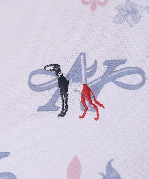 adabat（アダバット）の「【ADABAT NAVY】ロゴモノグラムプリント半袖ポロシャツ（ポロシャツ・レディース・ネイビー系/ピンク系1・42/40/38）」の6枚目の写真