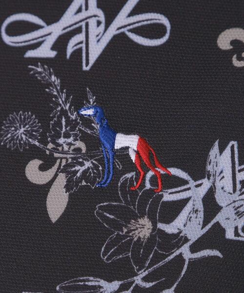 adabat（アダバット）の「【ADABAT NAVY】ロゴモノグラムプリント半袖ポロシャツ（ポロシャツ・レディース・ネイビー系/ピンク系1・42/40/38）」の10枚目の写真