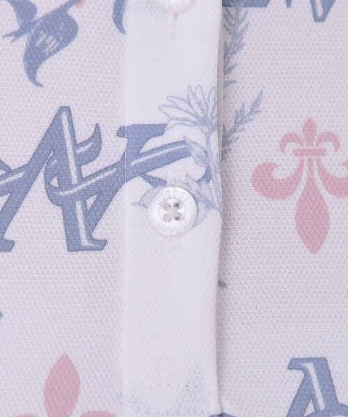 adabat（アダバット）の「【ADABAT NAVY】ロゴモノグラムプリント半袖ポロシャツ（ポロシャツ・レディース・ネイビー系/ピンク系1・42/40/38）」の17枚目の写真