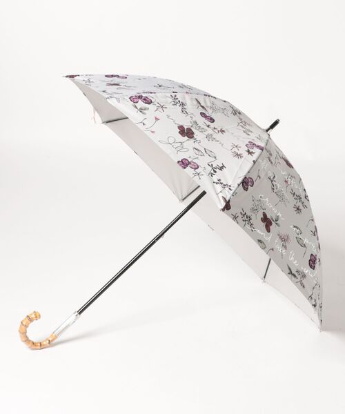 JILL STUART（ジルスチュアート）の「【 JILL STUART（ジル スチュアート）】 ボタニカル柄晴雨兼用傘(一段スライドショート)（長傘・レディース・オレンジ/パープル/ライトグリーン/ブルー・FREE）」の4枚目の写真