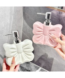 Bling Leads（ブリングリーズ）の「【Bls】【ZA】【Bling Leads】ソープディスペンサー 陶器リボン（キッチンツール）」