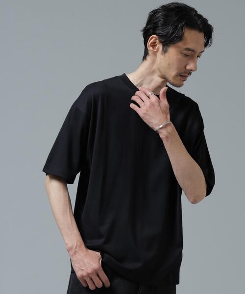 NANO universe（ナノユニバース）の「Anti Soaked(R) 汗染み防止 ミドルウェイト 7.1oz ビッグシルエットTシャツ（Tシャツ/カットソー・メンズ・トップグレー/ブルー/ブラック/ホワイト・XS/S/M/L/XL/XXL）」の5枚目の写真