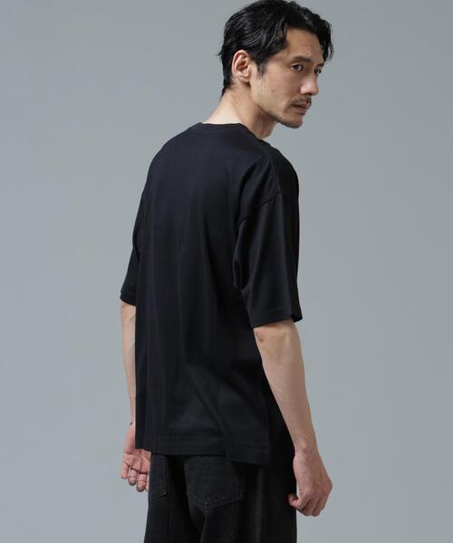 NANO universe（ナノユニバース）の「Anti Soaked(R) 汗染み防止 ミドルウェイト 7.1oz ビッグシルエットTシャツ（Tシャツ/カットソー・メンズ・トップグレー/ブルー/ブラック/ホワイト・XS/S/M/L/XL/XXL）」の6枚目の写真