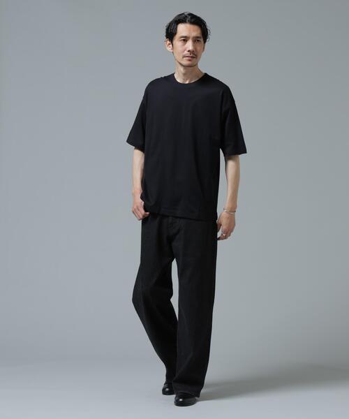 NANO universe（ナノユニバース）の「Anti Soaked(R) 汗染み防止 ミドルウェイト 7.1oz ビッグシルエットTシャツ（Tシャツ/カットソー・メンズ・トップグレー/ブルー/ブラック/ホワイト・XS/S/M/L/XL/XXL）」の8枚目の写真
