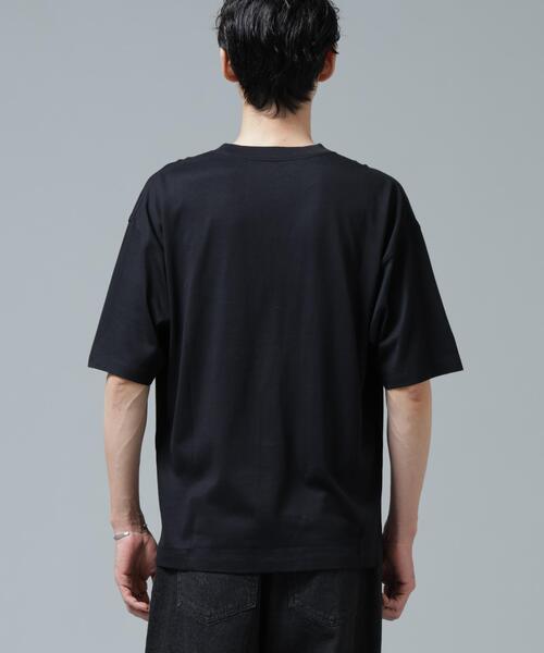NANO universe（ナノユニバース）の「Anti Soaked(R) 汗染み防止 ミドルウェイト 7.1oz ビッグシルエットTシャツ（Tシャツ/カットソー・メンズ・トップグレー/ブルー/ブラック/ホワイト・XS/S/M/L/XL/XXL）」の12枚目の写真