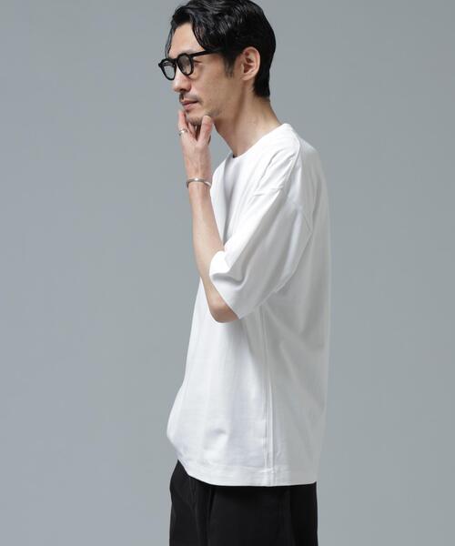 NANO universe(ナノユニバース)の「Anti Soaked(R) 汗染み防止 ミドルウェイト 7.1oz ビッグシルエットTシャツ(Tシャツ/カットソー・メンズ・トップグレー/ブルー/ブラック/ホワイト・XS/S/M/L/XL/XXL)」の16枚目の写真