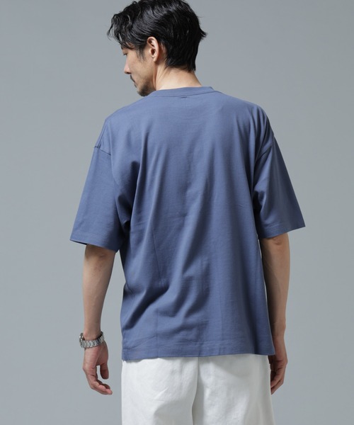 NANO universe(ナノユニバース)の「Anti Soaked(R) 汗染み防止 ミドルウェイト 7.1oz ビッグシルエットTシャツ(Tシャツ/カットソー・メンズ・トップグレー/ブルー/ブラック/ホワイト・XS/S/M/L/XL/XXL)」の21枚目の写真