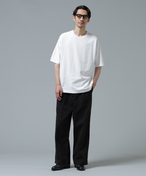 NANO universe(ナノユニバース)の「Anti Soaked(R) 汗染み防止 ミドルウェイト 7.1oz ビッグシルエットTシャツ(Tシャツ/カットソー・メンズ・トップグレー/ブルー/ブラック/ホワイト・XS/S/M/L/XL/XXL)」の15枚目の写真