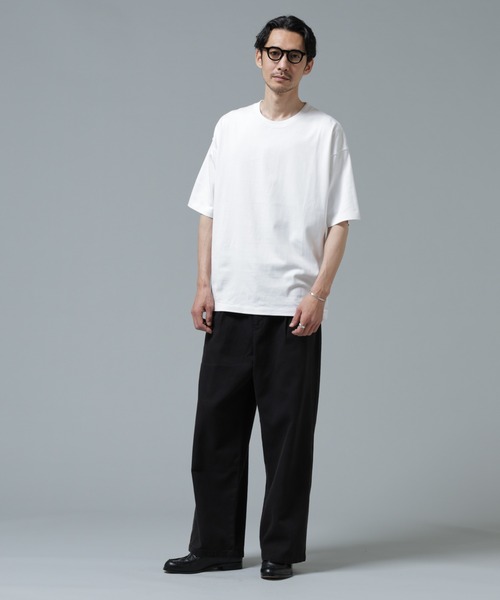 NANO universe(ナノユニバース)の「Anti Soaked(R) 汗染み防止 ミドルウェイト 7.1oz ビッグシルエットTシャツ(Tシャツ/カットソー・メンズ・トップグレー/ブルー/ブラック/ホワイト・XS/S/M/L/XL/XXL)」の16枚目の写真