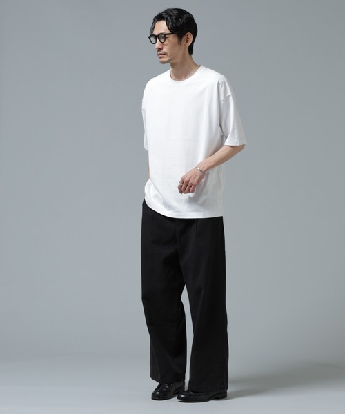 NANO universe(ナノユニバース)の「Anti Soaked(R) 汗染み防止 ミドルウェイト 7.1oz ビッグシルエットTシャツ(Tシャツ/カットソー・メンズ・トップグレー/ブルー/ブラック/ホワイト・XS/S/M/L/XL/XXL)」の17枚目の写真