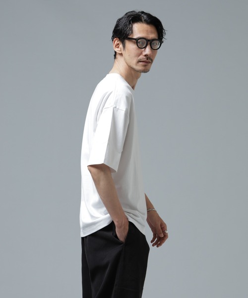 NANO universe(ナノユニバース)の「Anti Soaked(R) 汗染み防止 ミドルウェイト 7.1oz ビッグシルエットTシャツ(Tシャツ/カットソー・メンズ・トップグレー/ブルー/ブラック/ホワイト・XS/S/M/L/XL/XXL)」の13枚目の写真