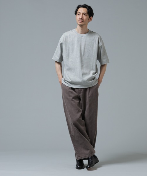 NANO universe(ナノユニバース)の「Anti Soaked(R) 汗染み防止 ミドルウェイト 7.1oz ビッグシルエットTシャツ(Tシャツ/カットソー・メンズ・トップグレー/ブルー/ブラック/ホワイト・XS/S/M/L/XL/XXL)」の9枚目の写真