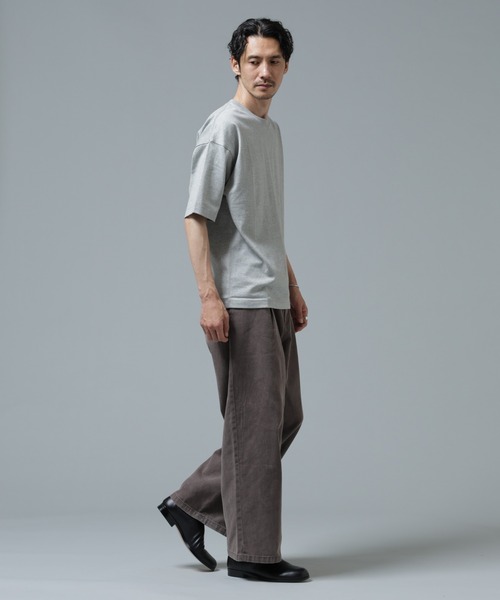 NANO universe(ナノユニバース)の「Anti Soaked(R) 汗染み防止 ミドルウェイト 7.1oz ビッグシルエットTシャツ(Tシャツ/カットソー・メンズ・トップグレー/ブルー/ブラック/ホワイト・XS/S/M/L/XL/XXL)」の11枚目の写真