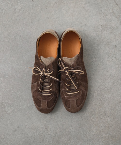 PUBLIC TOKYO（パブリックトウキョウ）の「スウェードコンビジャーマントレーナ（スニーカー・メンズ・ベージュ/ブラウン・3/2/1）」の3枚目の写真