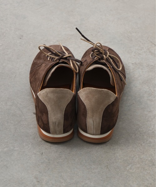 PUBLIC TOKYO（パブリックトウキョウ）の「スウェードコンビジャーマントレーナ（スニーカー・メンズ・ベージュ/ブラウン・3/2/1）」の4枚目の写真