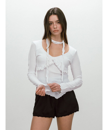 WAVE TIE T-SHIRT / WHITE