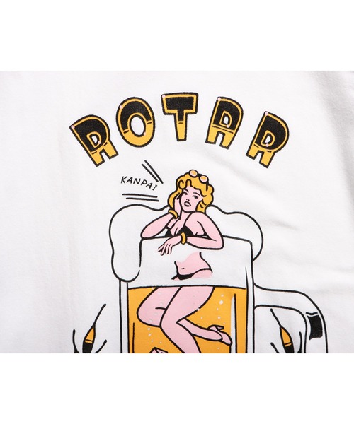 ROTAR(ローター)の「DRINK GRACEFULLY Raglan Tee(Tシャツ/カットソー・メンズ・ホワイト×ブラック/グレー系その他・SMALL/MEDIUM/LARGE/X-LARGE)」の8枚目の写真