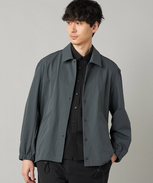 COMME CA MEN（コムサメン）の「【撥水】【COMME CA MEN BLACK】〔TEXBRID〕ライトコーチジャケット（ブルゾン・メンズ・ブラック/グレー・L/M）」の22枚目の写真