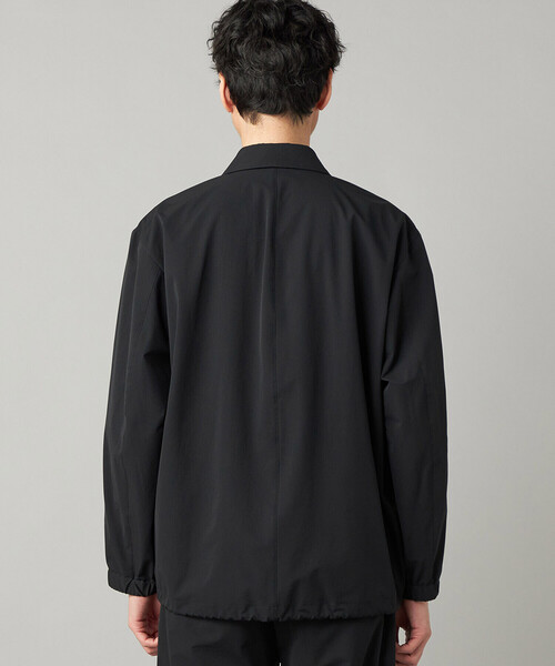 COMME CA MEN（コムサメン）の「【撥水】【COMME CA MEN BLACK】〔TEXBRID〕ライトコーチジャケット（ブルゾン・メンズ・ブラック/グレー・L/M）」の3枚目の写真