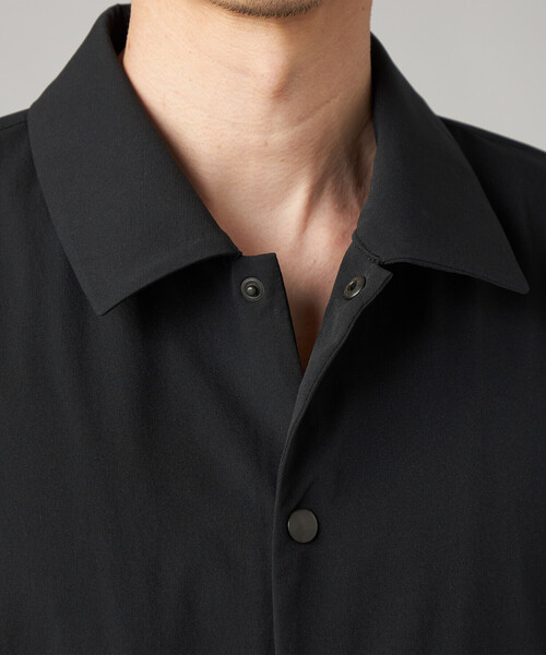 COMME CA MEN（コムサメン）の「【撥水】【COMME CA MEN BLACK】〔TEXBRID〕ライトコーチジャケット（ブルゾン・メンズ・ブラック/グレー・L/M）」の5枚目の写真