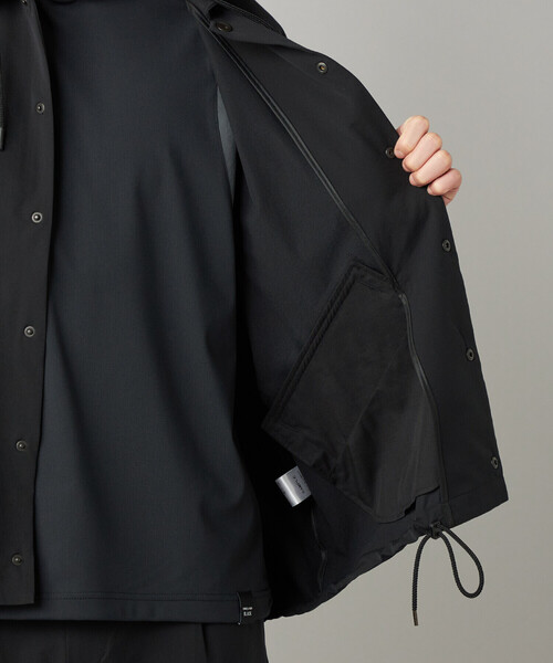 COMME CA MEN（コムサメン）の「【撥水】【COMME CA MEN BLACK】〔TEXBRID〕ライトコーチジャケット（ブルゾン・メンズ・ブラック/グレー・L/M）」の9枚目の写真
