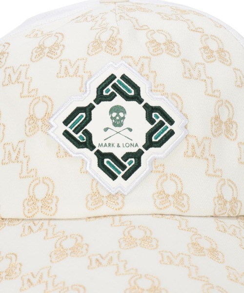 MARK & LONA（マークアンドロナ）の「Stela Monogram Stitch Mesh Cap | MEN and WOMEN（キャップ・メンズ・ブラック/ホワイト・FREE）」の8枚目の写真