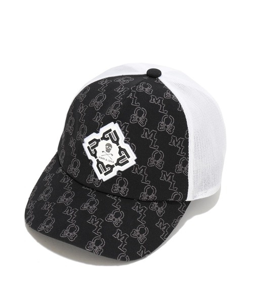 MARK & LONA（マークアンドロナ）の「Stela Monogram Stitch Mesh Cap | MEN and WOMEN（キャップ・メンズ・ブラック/ホワイト・FREE）」の3枚目の写真