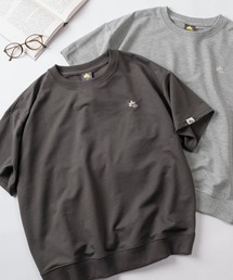 LOGOS（ロゴス）の「【71】【LOGOS/ロゴス】リーフロゴ ワンポイント刺繍 ミニ裏毛 スウェットTシャツ/レディース（Tシャツ/カットソー）」