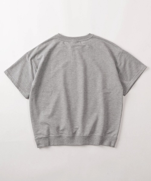 LOGOS（ロゴス）の「【71】【LOGOS/ロゴス】リーフロゴ ワンポイント刺繍 ミニ裏毛 スウェットTシャツ/レディース（Tシャツ/カットソー・レディース・ネイビー/イエロー/グレー/チャコールグレー・M/L）」の6枚目の写真