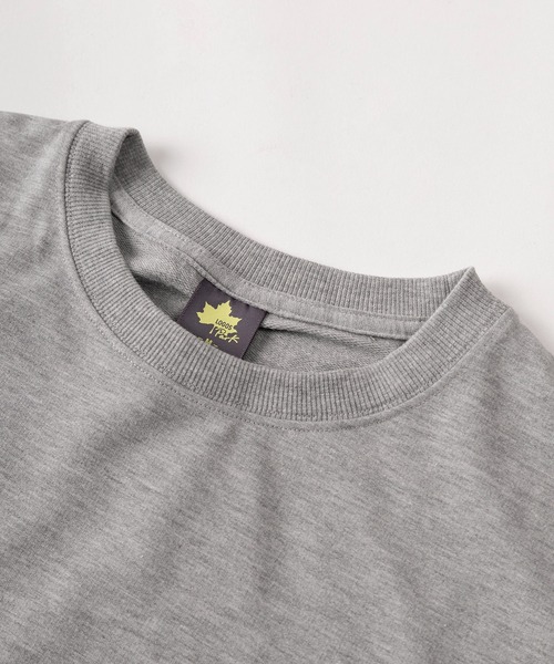LOGOS（ロゴス）の「【71】【LOGOS/ロゴス】リーフロゴ ワンポイント刺繍 ミニ裏毛 スウェットTシャツ/レディース（Tシャツ/カットソー・レディース・ネイビー/イエロー/グレー/チャコールグレー・M/L）」の8枚目の写真