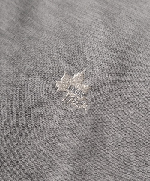 LOGOS（ロゴス）の「【71】【LOGOS/ロゴス】リーフロゴ ワンポイント刺繍 ミニ裏毛 スウェットTシャツ/レディース（Tシャツ/カットソー・レディース・ネイビー/イエロー/グレー/チャコールグレー・M/L）」の5枚目の写真