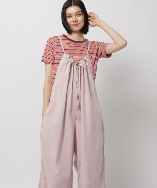 niko and...（ニコアンド）の「モンスターギャザーサロペット（サロペット/オーバーオール・レディース・カーキ/チャコール/ピンク・FREE）」の16枚目の写真