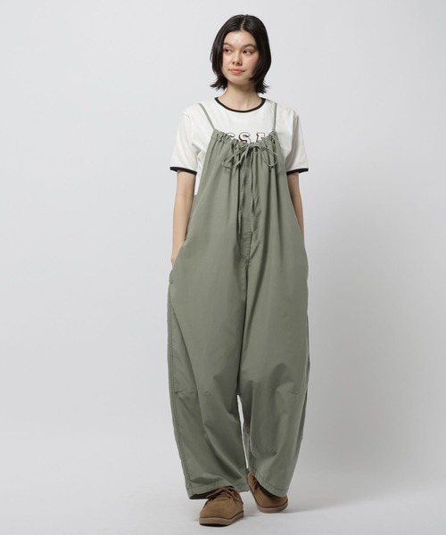 niko and...（ニコアンド）の「モンスターギャザーサロペット（サロペット/オーバーオール・レディース・カーキ/チャコール/ピンク・FREE）」の18枚目の写真