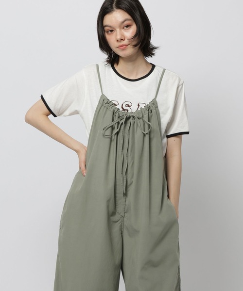 niko and...（ニコアンド）の「モンスターギャザーサロペット（サロペット/オーバーオール・レディース・カーキ/チャコール/ピンク・FREE）」の20枚目の写真