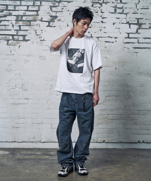 PEID(ペイド)の「PD GANGSTER 半袖Tシャツ ホワイト(Tシャツ/カットソー・レディース・ホワイト・2/3/4/5/6/1)」の3枚目の写真