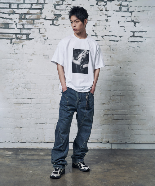 PEID(ペイド)の「PD GANGSTER 半袖Tシャツ ホワイト(Tシャツ/カットソー・レディース・ホワイト・2/3/4/5/6/1)」の4枚目の写真