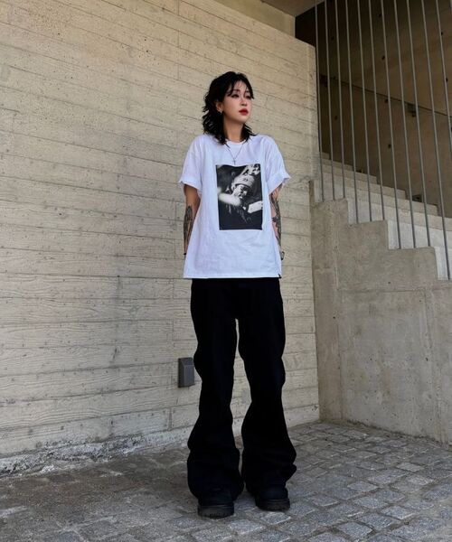 PEID(ペイド)の「PD GANGSTER 半袖Tシャツ ホワイト(Tシャツ/カットソー・レディース・ホワイト・2/3/4/5/6/1)」の7枚目の写真