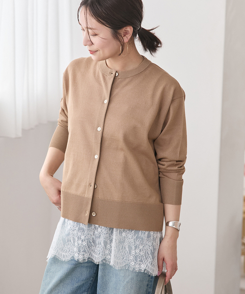 JOURNAL STANDARD（ジャーナルスタンダード）の「《追加2》レースヘムシアータンク（Tシャツ/カットソー・レディース・ホワイト/ブラック・FREE）」の3枚目の写真