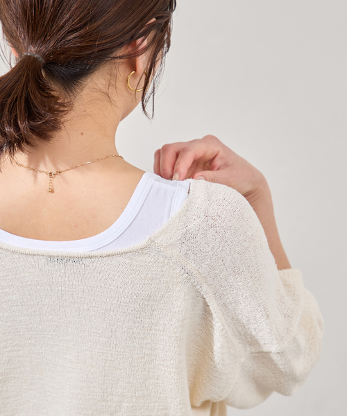 JOURNAL STANDARD（ジャーナルスタンダード）の「《追加2》レースヘムシアータンク（Tシャツ/カットソー・レディース・ホワイト/ブラック・FREE）」の15枚目の写真