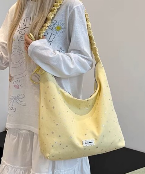 Vipoa（ヴィポア）の「スターデザインドロストショルダーバッグ（ショルダーバッグ・レディース・ブラック/ブルー/イエロー/アイボリー・ONE SIZE）」の10枚目の写真