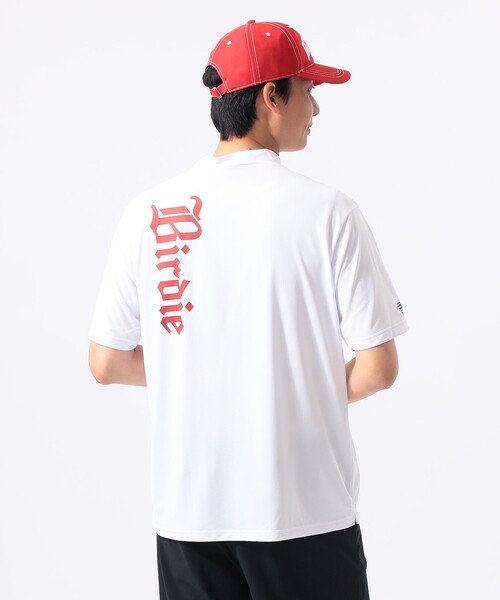 BEAMS GOLF(ビームスゴルフ)の「ORANGE LABEL / バックプリント ロゴモックネックシャツ(吸水速乾・UVカット)(Tシャツ/カットソー・メンズ・ホワイト/ネイビー/グレー・M/L/S/XL)」の2枚目の写真