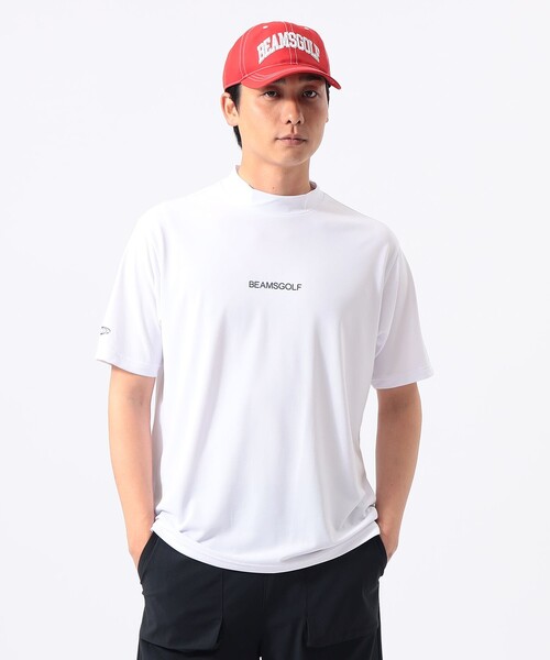 BEAMS GOLF(ビームスゴルフ)の「ORANGE LABEL / バックプリント ロゴモックネックシャツ(吸水速乾・UVカット)(Tシャツ/カットソー・メンズ・ホワイト/ネイビー/グレー・M/L/S/XL)」の6枚目の写真