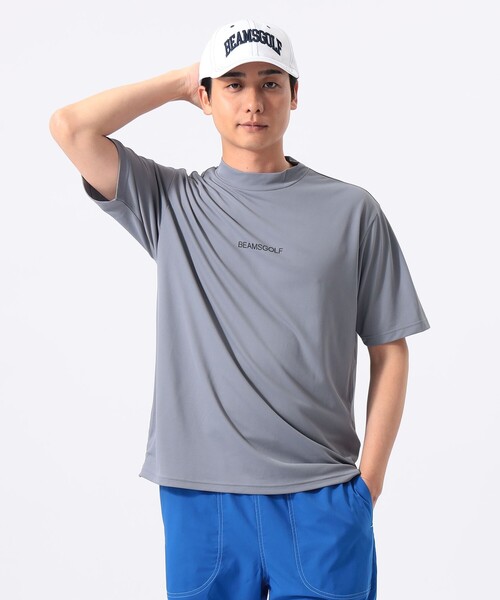 BEAMS GOLF(ビームスゴルフ)の「ORANGE LABEL / バックプリント ロゴモックネックシャツ(吸水速乾・UVカット)(Tシャツ/カットソー・メンズ・ホワイト/ネイビー/グレー・M/L/S/XL)」の9枚目の写真