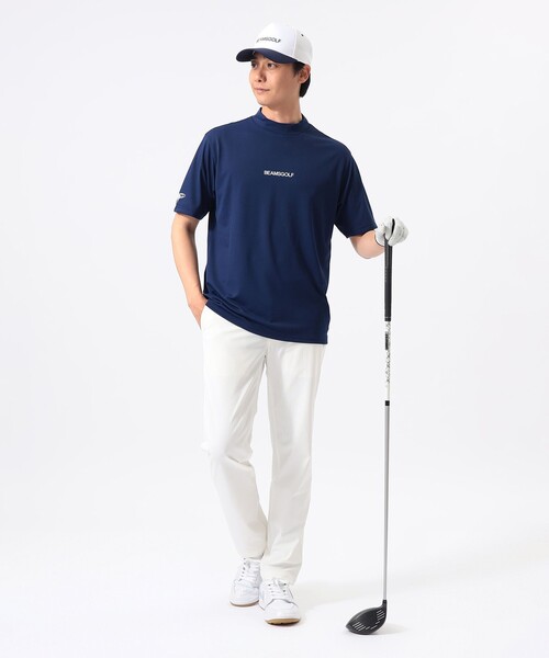 BEAMS GOLF(ビームスゴルフ)の「ORANGE LABEL / バックプリント ロゴモックネックシャツ(吸水速乾・UVカット)(Tシャツ/カットソー・メンズ・ホワイト/ネイビー/グレー・M/L/S/XL)」の10枚目の写真